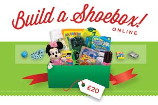 Build a shoebox online for £20