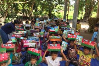 EACH CHILD RECEIVES A COPY OF THE GREATEST GIFT GOSPEL BOOKLET ALONG WITH THEIR SHOEBOX GIFT.