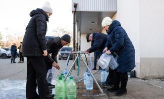 Samartian’s Purse has constructed water points for residents in critical areas of eastern Ukraine.