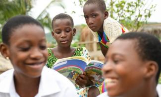 CHILDREN IN GHANA ENJOY PARTICIPATING IN SAMARITAN’S PURSE 12-LESSON DISCIPLESHIP COURSE, THE GREATEST JOURNEY.