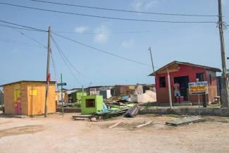 ROCKY POINT IN JAMAICA WAS HIT HARD BY HURRICANE BERYL.