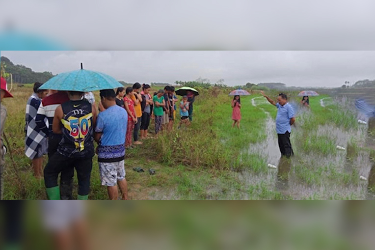 PASTOR JACOB BAPTIZED SOME OF THE NEW BELIEVERS IN A NEARBY RIVER.