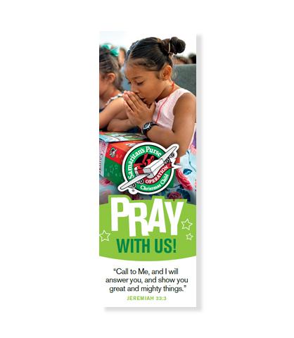 Prayer bookmark