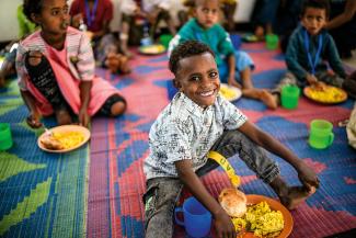 HOT MEALS are provided through our Tesfa for Tigray programme.