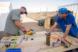 Non-medical team members are essential to quality care as they put specialized skills and talents to work from constructing the field hospital to improvising lifesaving incubators and other equipment to care for patients.